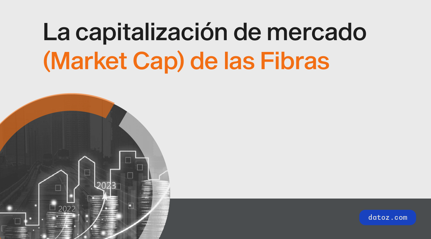 La capitalización de mercado (Market Cap) de las Fibras  Datoz